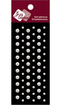 Zva Creative - Dots Pearl - White 0.3cm & 0.5cm  (sold in 3's)