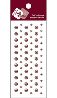 Zva Creative - Dots Pearl - Chocolate 0.3cm & 0.5cm  (sold in 3's)
