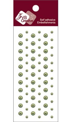 Zva Creative - Dots Pearl - Olive 0.3cm & 0.5cm  (sold in 3's)