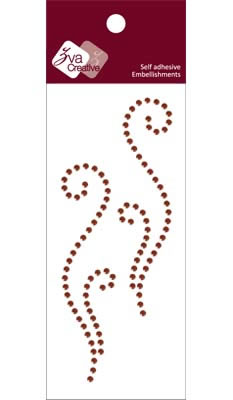 Zva Creative - Flourishes  Chocolate Crystal  PREORDER     (sold in 3's)