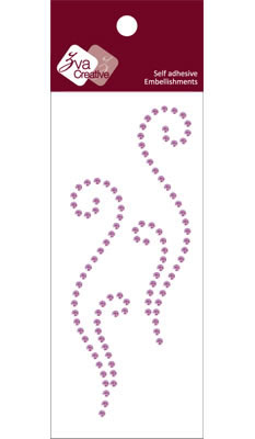 Zva Creative - Flourishes  Lavender Crystal  PREORDER     (sold in 3's)