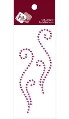 Zva Creative - Flourishes  Grape Crystal  PREORDER     (sold in 3's)