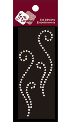 Zva Creative - Flourishes  White pearl  PREORDER     (sold in 3's)