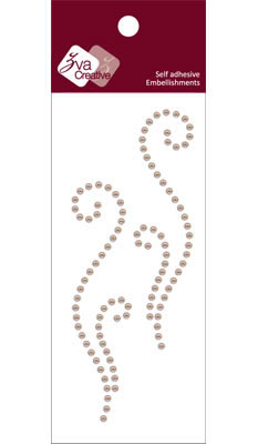 Zva Creative - Flourishes  Taupe pearl  PREORDER     (sold in 3's)