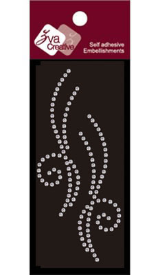 Zva Creative - Flourishes  Clear Crystal  PREORDER     (sold in 3's)