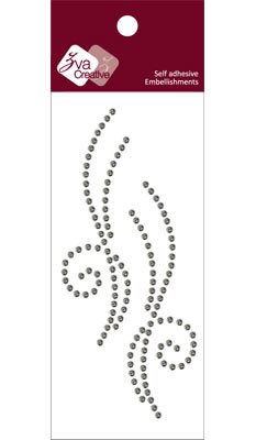 Zva Creative - Flourishes - Smoke Crystal  (sold in 3's)