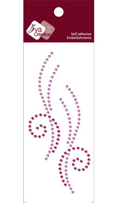 Zva Creative - Flourishes  Grape & Lavender Crystal  PREORDER  (sold in 3's)