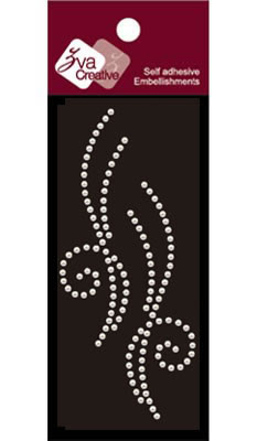 Zva Creative - Flourishes  White Pearl  PREORDER     (sold in 3's)