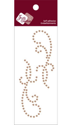 Zva Creative - Flourishes  Champagne Crystal  PREORDER     (sold in 3's)