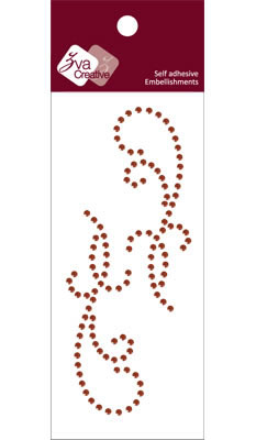 Zva Creative - Flourishes  Chocolate Crystal  PREORDER     (sold in 3's)