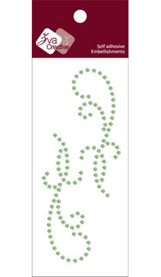 Zva Creative - Flourishes  Lime Crystal  PREORDER     (sold in 3's)