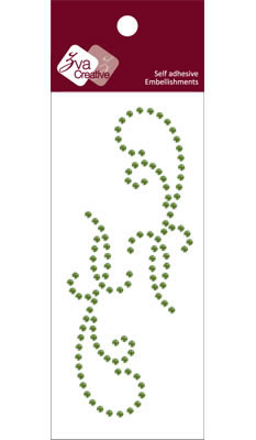 Zva Creative - Flourishes  Olive Crystal  PREORDER     (sold in 3's)
