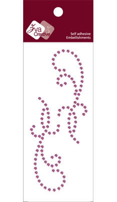 Zva Creative - Flourishes  Lavender Crystal  PREORDER     (sold in 3's)