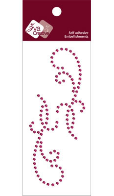 Zva Creative - Flourishes  Grape Crystal  PREORDER     (sold in 3's)