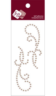 Zva Creative - Flourishes  Taupe pearl  PREORDER     (sold in 3's)