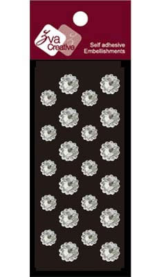 Zva Creative - Mini Flowers - Clear Crystal  (sold in 3's)