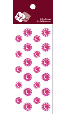 Zva Creative - Mini Flowers  Rosy Crystal  PREORDER (sold in 3's)