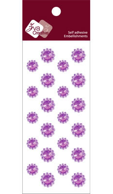 Zva Creative - Mini Flowers  Lavender Crystal  PREORDER (sold in 3's)