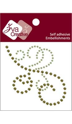 Zva Creative - Flourish  Lime/Olive Crystal  PREORDER     (sold in 3's)