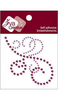Zva Creative - Flourish - Lavender/Grape Crystal  (sold in 3's)