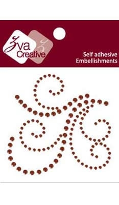 Zva Creative - Flourish - Chocolate Crystal  (sold in 3's)