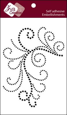Zva Creative - Enchanting - Jet Crystal  (sold in 3's)