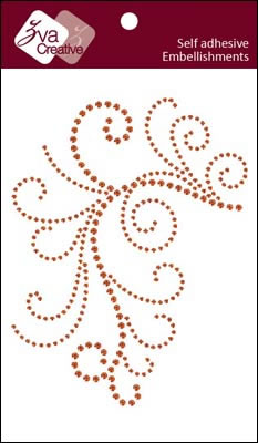 Zva Creative - Enchanting - Orange Crystal  (sold in 3's)