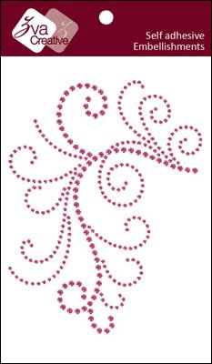 Zva Creative - Enchanting - Hot Pink Crystal  (sold in 3's)