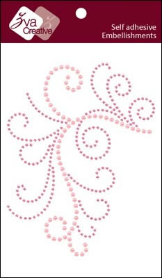 Zva Creative - Enchanting - Pink Crystal/Pearl  (sold in 3's)