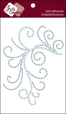 Zva Creative - Enchanting - Soft Blue Crystal/Pearl  (sold in 3's)