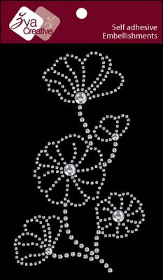 Zva Creative - Blooming - Clear Crystal  (sold in 3's)