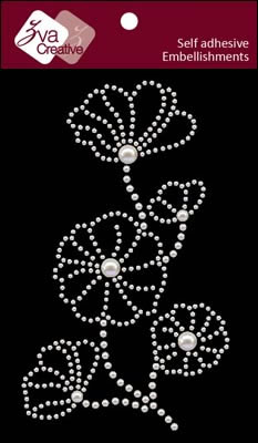 Zva Creative - Blooming - White Pearl  (sold in 3's)