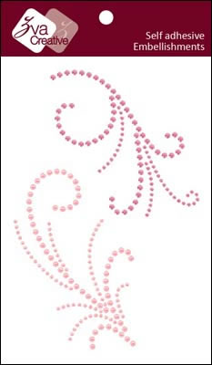 Zva Creative - Pleasure - Pink Crystal/Pearl  (sold in 3's)