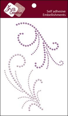 Zva Creative - Pleasure - Lavender Crystal/Pearl  (sold in 3's)