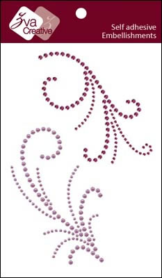 Zva Creative - Pleasure - Grape Crystal/Pearl  (sold in 3's)