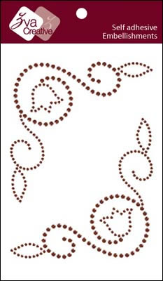 Zva Creative - Classy - Chocolate Crystal  (sold in 3's)