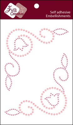 Zva Creative - Classy - Pink Crystal/Pearl  (sold in 3's)