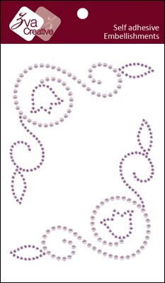 Zva Creative - Classy - Lavender Crystal/Pearl  (sold in 3's)