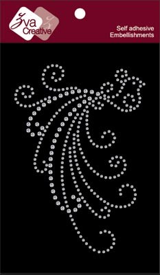 Zva Creative - Fancy Bird - Clear Crystal  (sold in 3's)