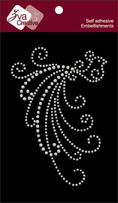 Zva Creative - Fancy Bird - White Pearl  (sold in 3's)