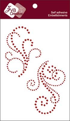 Zva Creative - Lovely - Red Crystal  (sold in 3's)