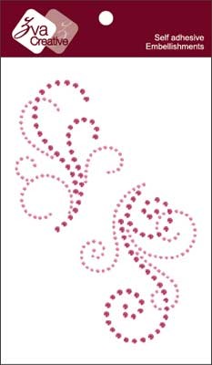 Zva Creative - Lovely - Pink/Rosy Crystal  (sold in 3's)