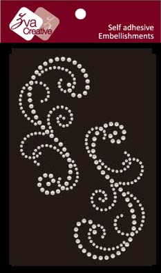 Zva Creative - Flourishes - White Pearl  (sold in 3's)