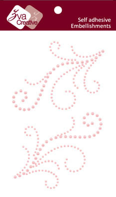 Zva Creative - Flourishes  Pink Pearl  PREORDER     (sold in 3's)