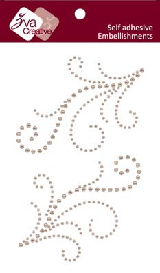 Zva Creative - Flourishes  Taupe pearl  PREORDER     (sold in 3's)