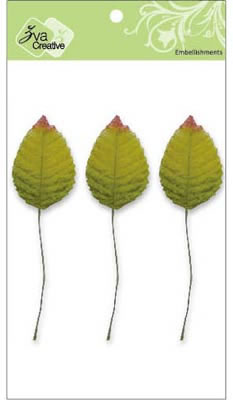 Zva Creative - Leaves #1 - 36pc 1" leaves  (sold in 3's)