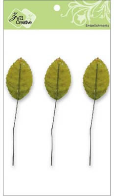 Zva Creative - Leaves #1 - 36pc 1" leaves  (sold in 3's)
