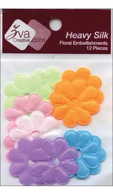 Zva Creative - Heavy Silk Flowers 3.5cm - Bright  (sold in 3's)