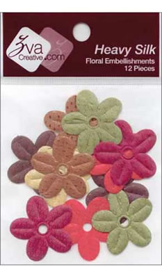 Zva Creative - Heavy Silk Flowers 3.2cm - Mellow  (sold in 3's)