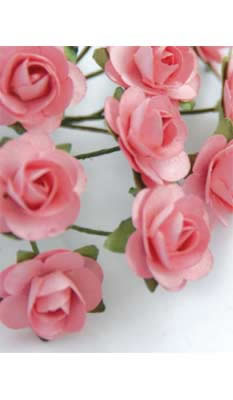 Zva Creative - Bulk Flowers  Mini Rose 144 stems 19mm  Pink  (sold individually)
